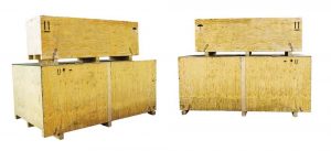 جعبه چوبی بزرگ برای بسته‌بندی محصولات صنعتی حجیم